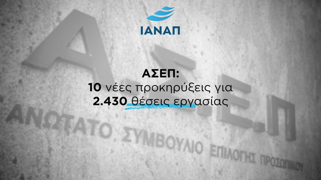 ΑΣΕΠ ΠΡΟΚΗΡΥΞΕΙΣ ΔΗΜΟΣΙΟ